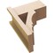 Ekena Millwork 7 1/2-in W x 14-in D x 18-in H Balboa Block Rough Cedar Woodgrain TimberThane Outlooker, Primed Tan OUTUR075X14X18BOA44RCPR - alternate 2